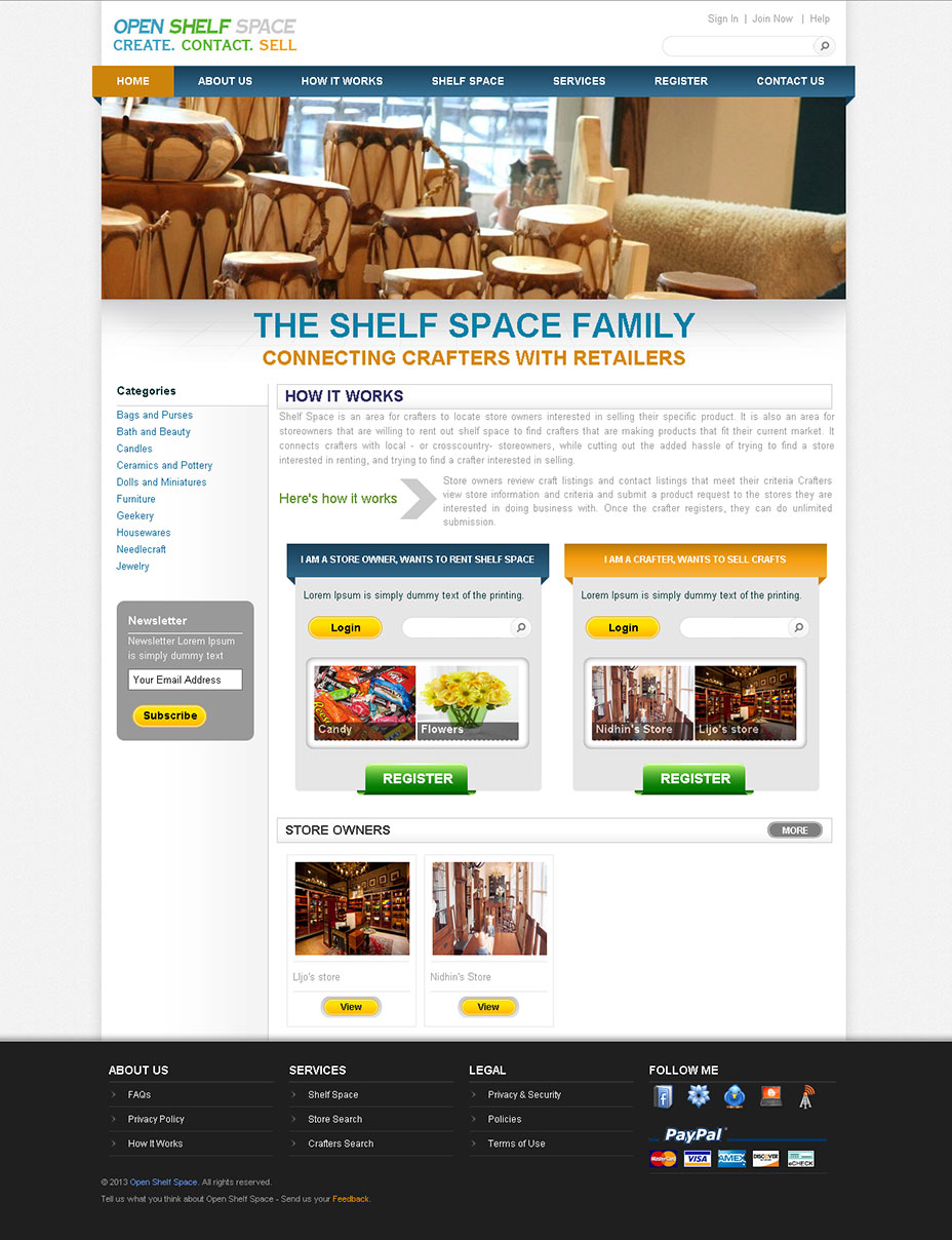 Website Case Study shelf Web Design Europe