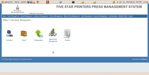 Website Case Study print management Web Design India