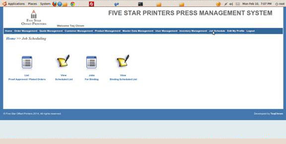 Website Case Study print management Web Design India